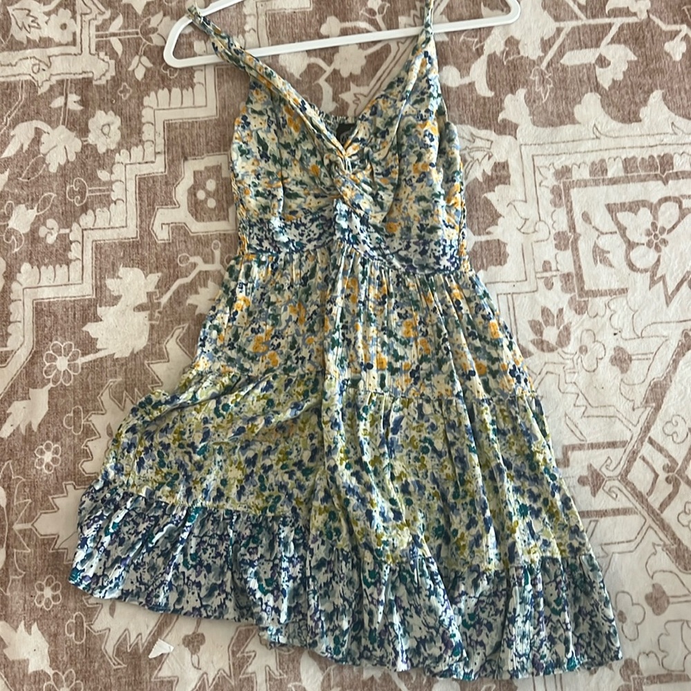 Blue flower summer dress size